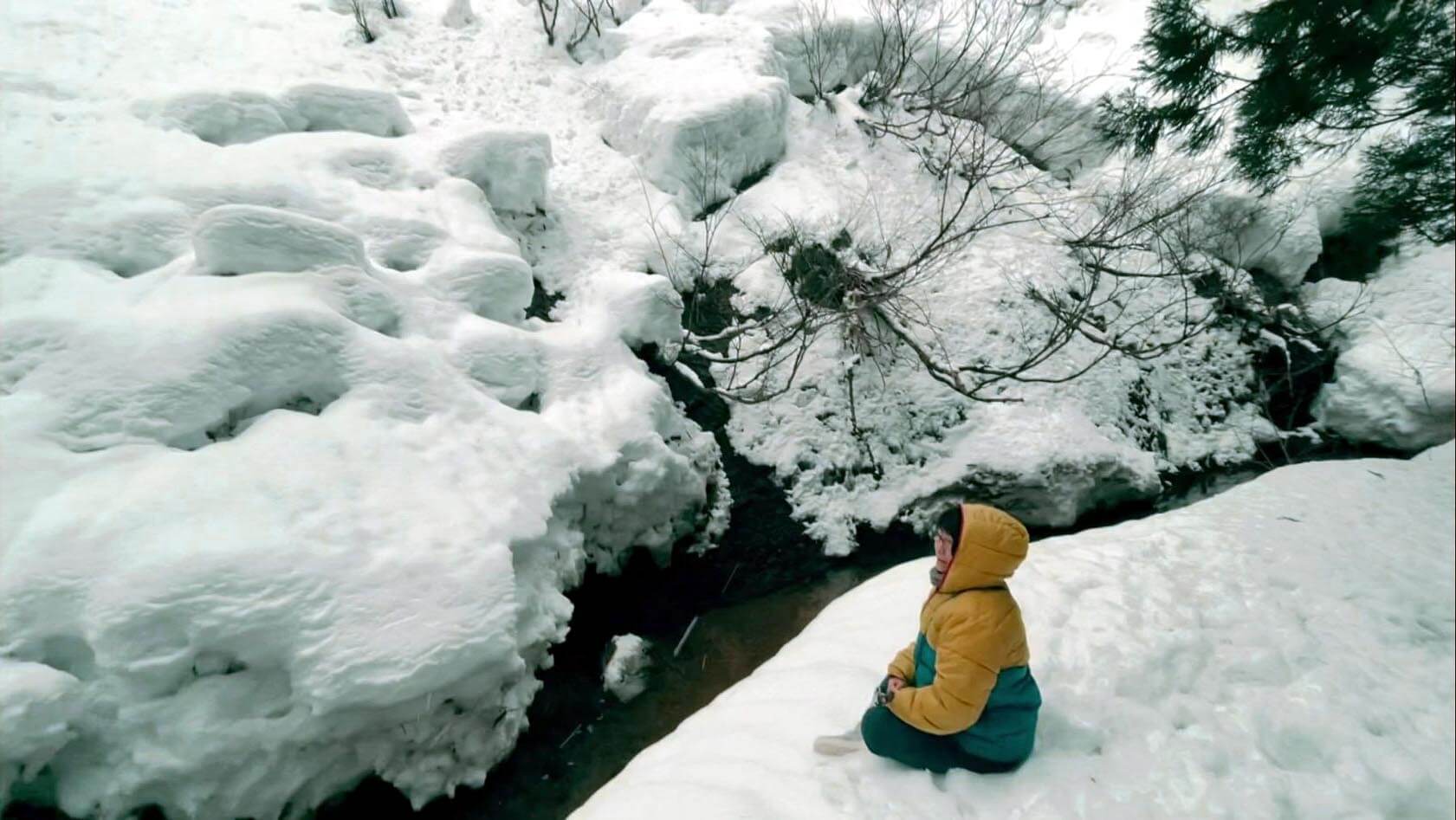 雪の上でのひととき